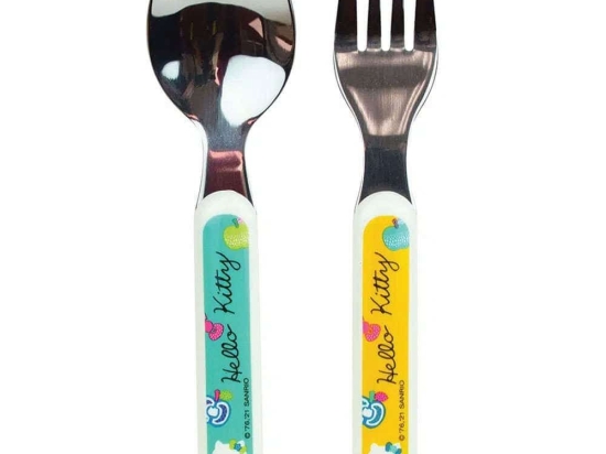 Κουτάλι & Πιρούνι Παιδικό (Σετ 2Τμχ) Hello Kitty 005990 Multi Ango 2 τμχ Πολυπροπυλένιο