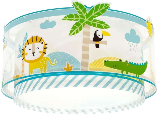 Φωτιστικό Οροφής-Πλαφονιέρα My Little Jungle 76116 33x16,5cm 2xE27 Multi Ango