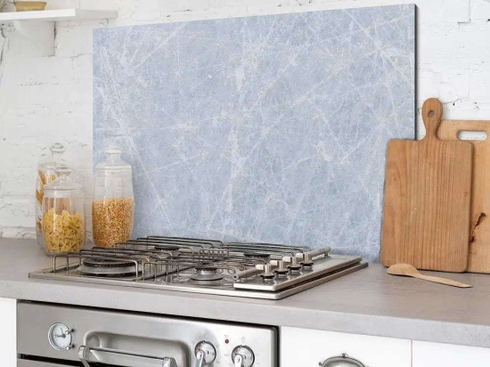Πάνελ Εστίας Gray Marble 86204 72x48x0,3cm Grey Ango