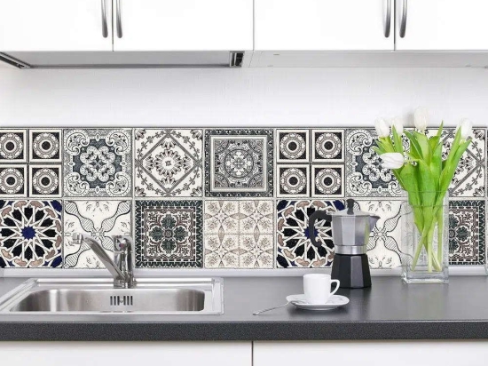Μπορντούρα Αλουμινίου Grey Azulejos (Σετ 2Τμχ) 86110 48x24x0,3cm Multi Ango