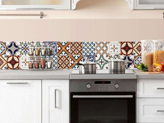 Μπορντούρα -Κάλυμμα Προστασίας Τοίχου Red Tiles 67114 195x23,5x0,05cm Multi Ango