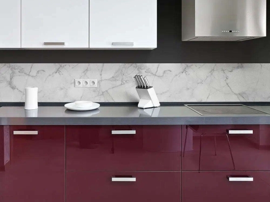 Μπορντούρα -Κάλυμμα Προστασίας Τοίχου White Marble 67118 195x23,5x0,05cm White-Grey Ango