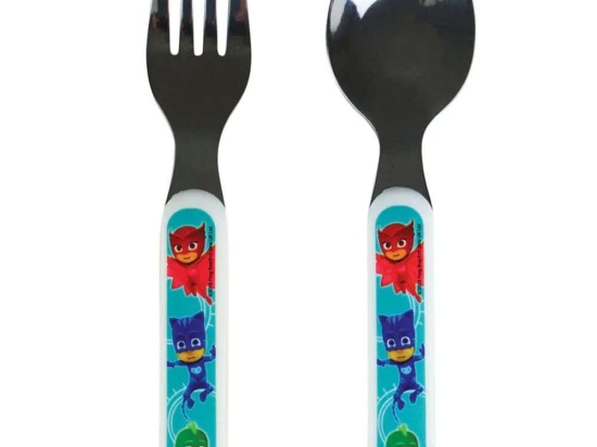 Κουτάλι & Πιρούνι Παιδικό Pj Masks (Σετ 2Τμχ) 005598 Multi Ango 2 τμχ Πολυπροπυλένιο