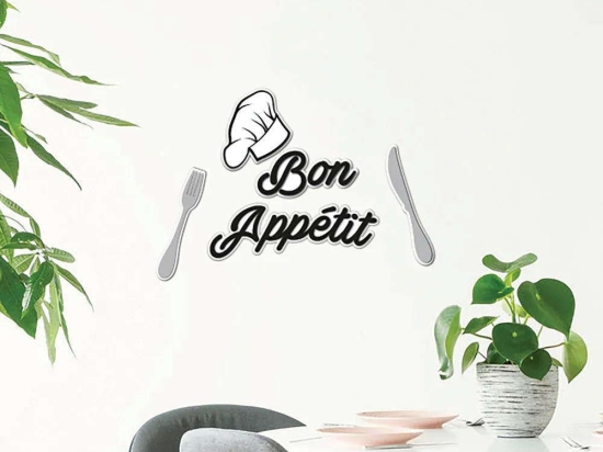 Αυτοκόλλητα Τοίχου Αφρώδη Bon Appetite S 59515 Multi Ango