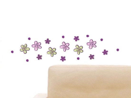 Αυτοκόλλητα Τοίχου Αφρώδη Little Flowers S 59503 Multi Ango