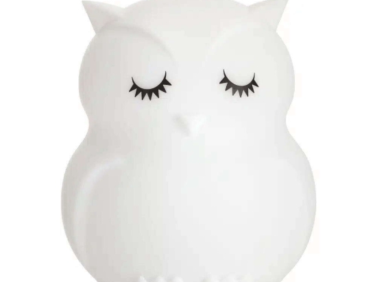 Φωτιστικό Νυκτός Mini Light Owl ANG-213 15x12x12cm White-Black Ango