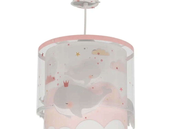 Φωτιστικό Οροφής Whale Dreams 61172S 26x26x25cm 1xE27 15W Pink-Multi Ango
