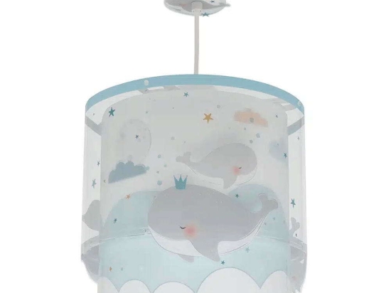 Φωτιστικό Οροφής Whale Dreams 61172T 26x26x25cm 1xE27 15W Blue-Multi Ango