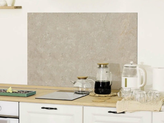 Πάνελ Αλουμινίου Εστίας Κουζίνας Travertine Stone L 86218 72x48cm Brown-Beige Ango