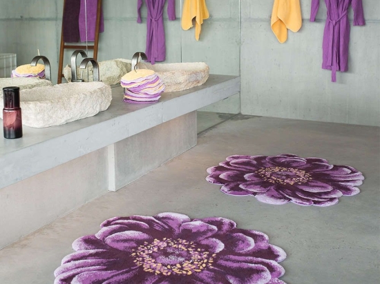 Χαλάκι Μπάνιου Fiore Abyss & Habidecor 125X125 100% Πενιέ Βαμβάκι