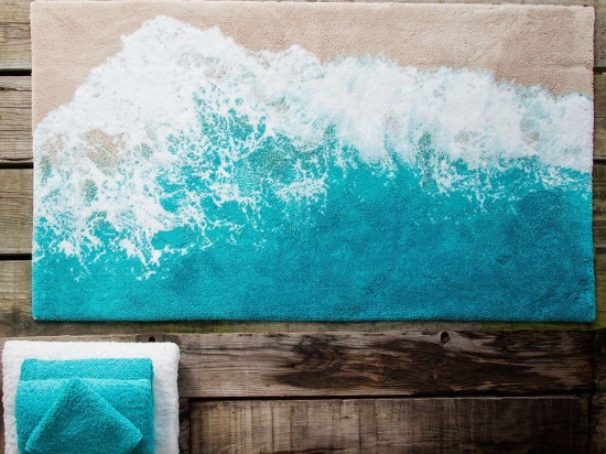 Χαλάκι Μπάνιου Malibu Abyss & Habidecor 70Χ140 100% Βαμβάκι