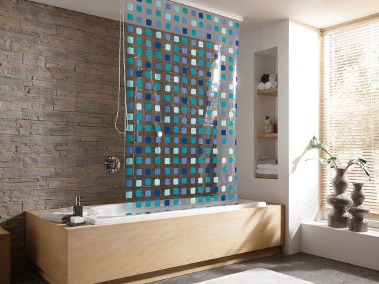 Κουρτίνα - Ρολό Ντους D-Rollo für Leerk 3321 3321721747 128x240cm Blue (Χωρίς Πλαίσιο)  Kleine Wolke 128Πx240Υ 128x240cm Πλαστικό