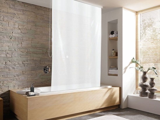 Κουρτίνα - Ρολό Ντους D-Rollo für Leerk 3321 3321109747 128x240cm White (Χωρίς Πλαίσιο) Kleine Wolke 128Πx240Υ 128x240cm Πλαστικό