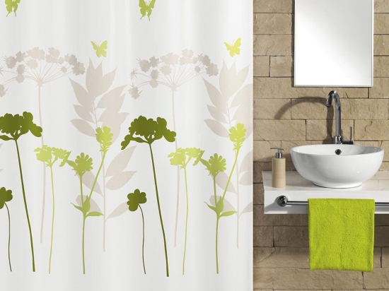 Κουρτίνα Μπάνιου Barcelona 5188 Clover Kleine Wolke 240Πx180Υ 240x180cm Πολυέστερ