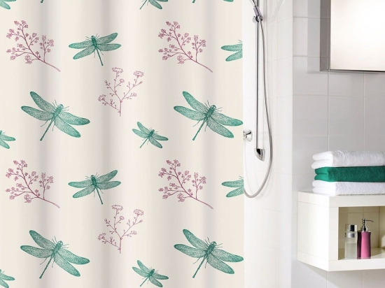 Κουρτίνα Μπάνιου Scarlett 5915 Smaragd Kleine Wolke 180Πx200Υ 180x200cm Πολυέστερ