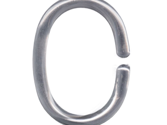 Κρίκοι Κουρτίνας Μπάνιου Duschvorhangringe 3331 12pcs Silver Kleine Wolke Μέταλλο