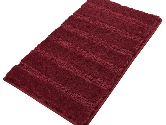 Πατάκι Μπάνιου Monrovia 4094 Burgundy Kleine Wolke 60x100cm Πολυέστερ