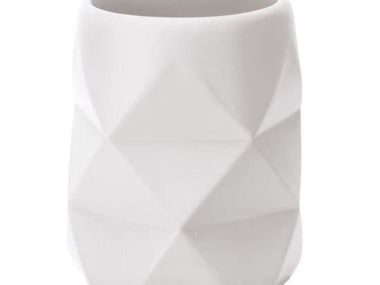 Ποτήρι Οδοντόβουρτσας Crackle 8430 White Kleine Wolke Πολυρεσίνη