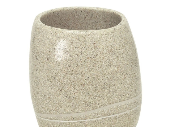 Ποτήρι Οδοντόβουρτσας Stones 5080 Sand Beige Kleine Wolke Πολυρεσίνη