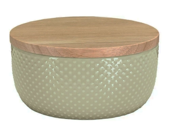 Βάζο Για Βαμβάκι Dotty 13,3x8,5cm Reed Green Kleine Wolke Πηλός