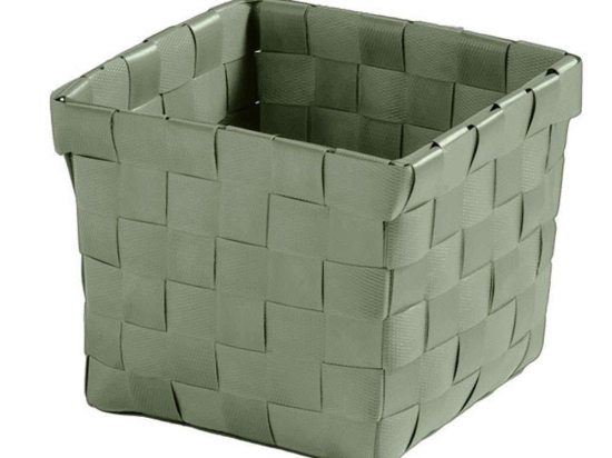 Καλάθι Αποθήκευσης Brava 5862 11,5x10x11,5cm Olive Kleine Wolke Πολυπροπυλένιο