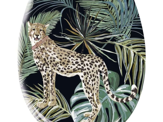 Καπάκι Λεκάνης Safari 1856 37x45cm Green Kleine Wolke Πλαστικό