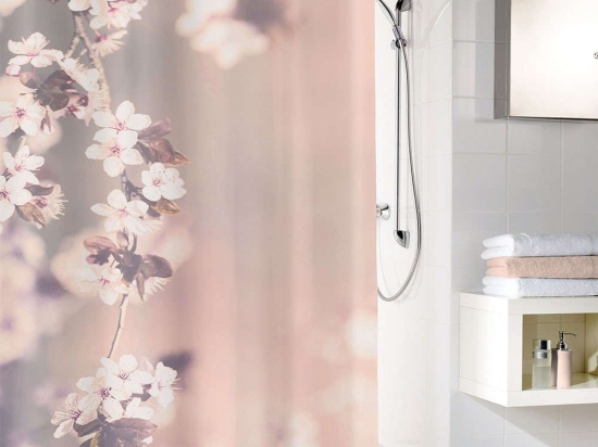Κουρτίνα Μπάνιου Blossom 5956 Clove Kleine Wolke 180Πx200Υ 180x200cm Πολυέστερ