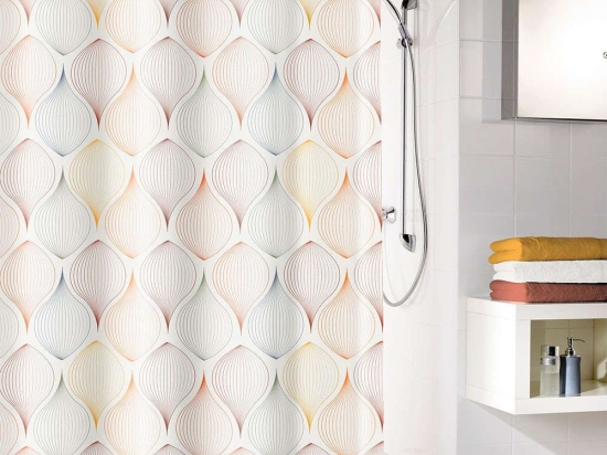Κουρτίνα Μπάνιου Magic 5963 Multicolor Kleine Wolke 180Πx180Υ 180x180cm Πολυέστερ