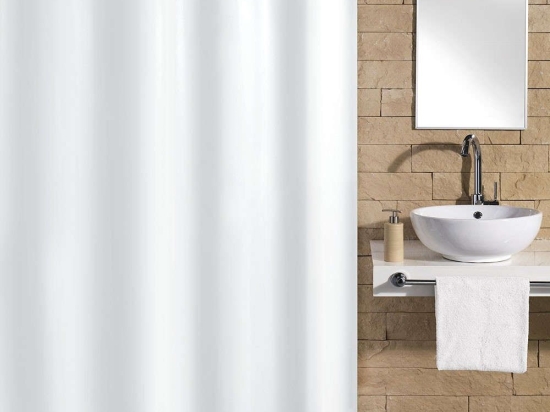 Κουρτίνα Μπάνιου Rica 5965 SnowWhite Kleine Wolke 180Πx200Υ 180x200cm Πολυέστερ