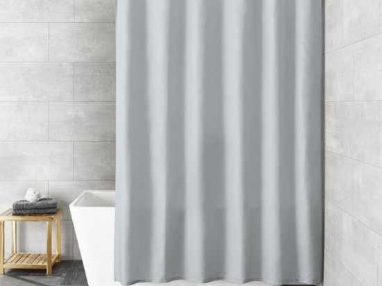 Κουρτίνα Μπάνιου Rica Foggy Grey Kleine Wolke 180Πx200Υ Πολυέστερ