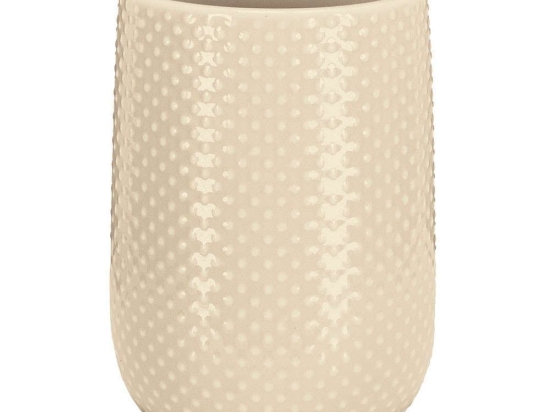 Ποτήρι Μπάνιου Dotty 8030 8x11cm Sandbeige Kleine Wolke Πηλός