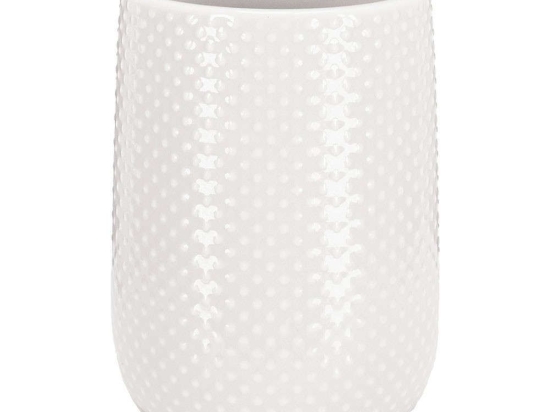Ποτήρι Μπάνιου Dotty 8030 8x11cm White Kleine Wolke Πηλός