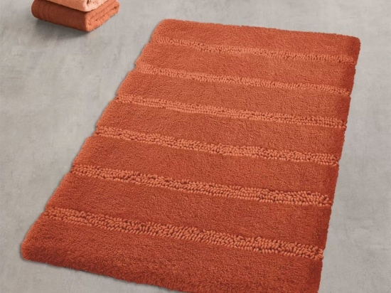 Πατάκι Μπάνιου Monrovia Terracotta Kleine Wolke 60X60 Πολυέστερ
