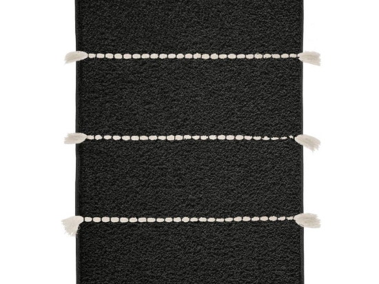 Πατάκι Μπάνιου Travis Black Kleine Wolke 70X120 100% Βαμβάκι