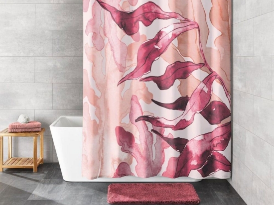 Κουρτίνα Μπάνιου Blaze Multicolor Kleine Wolke 180Πx200Υ Πολυέστερ