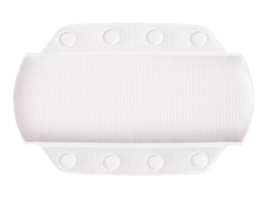 Στήριγμα Λαιμού Για Μπανιέρα Pillow 32x22cm White Kleine Wolke PVC