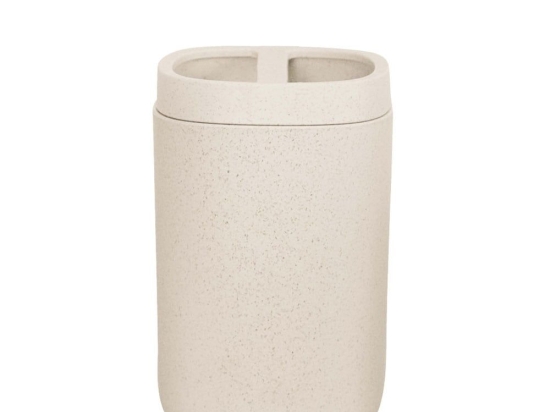 Ποτηροθήκη Belgrano 7,6x11,4cm Sandbeige Kleine Wolke Bamboo,Πολυπροπυλένιο