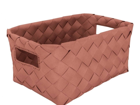 Καλάθι Αποθήκευσης Aspera M 18,5x12x28cm Terracotta Kleine Wolke Πολυαιθυλένιο