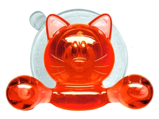 Κρεμάστρα Μπάνιου Crazy Hooks Kitty Kate 5,3x3,6cm Orange Kleine Wolke Θερμοπλαστικό