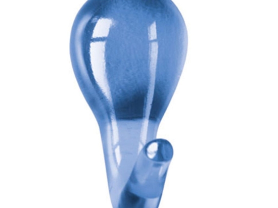 Κρεμάστρα Μπάνιου Drop Hooks 3,2x6,3cm Blue Kleine Wolke Πολυρεσίνη