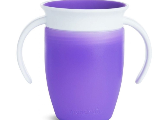 Ποτήρι Παιδικό Miracle Trainer Cup 207ml Purple Munchkin 207ml Πλαστικό