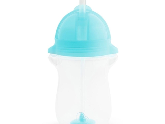 Ποτήρι Βρεφικό Με Καλαμάκι Tip & Sip Cup 296ml Blue Munchkin 296ml Πλαστικό