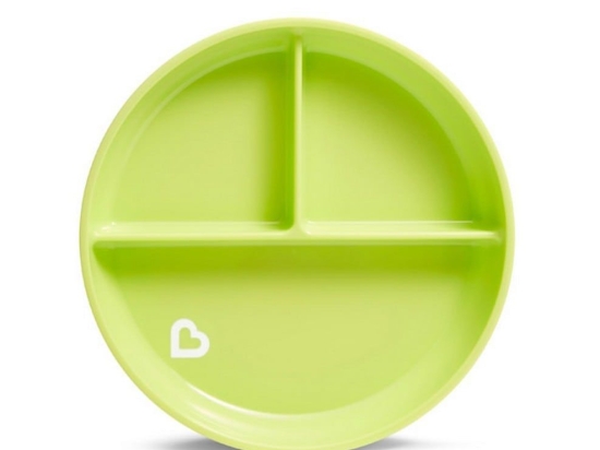 Πιάτο Βρεφικό Με Βεντούζα Suction Plate 11213 Green Munchkin 1 τμχ Πλαστικό