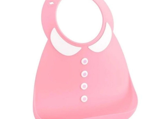 Σαλιάρα Σιλικόνης Peter Pan Pink Make My Day Σιλικόνη