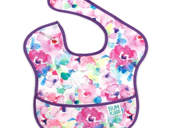 Σαλιάρα Superbib Watercolor 25x22,8cm Multi Bumkins Πολυέστερ