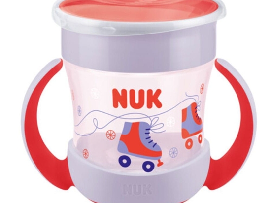 Ποτηράκι Παιδικό Mini Magic Cup 10751278 Με Περιμετρικό Χείλος 160ml 6 Μηνών+ Blue Nuk 160ml Πλαστικό