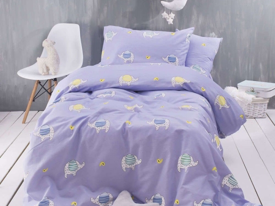 Πάπλωμα Παιδικό Wooly Σετ 2τμχ. Green Ρυθμός Μονό 160x240cm 100% Βαμβάκι
