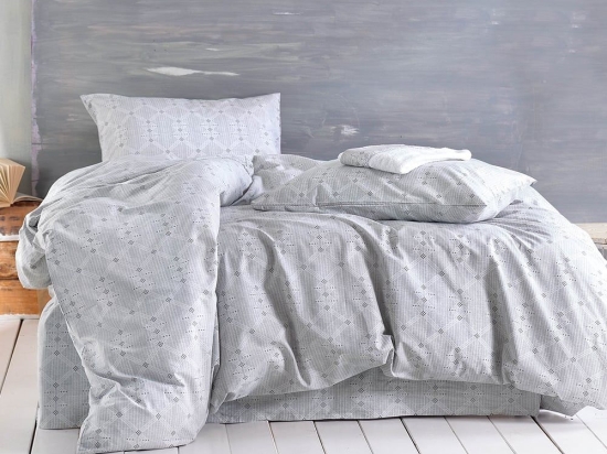 Μαξιλαροθήκες Suave (Σετ 2τμχ) Grey Ρυθμός 50Χ70 100% Βαμβάκι