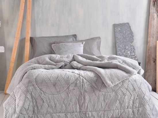 Μαξιλαροθήκη Διακοσμητική Lotus Grey Ρυθμός 50Χ50 Jacquard