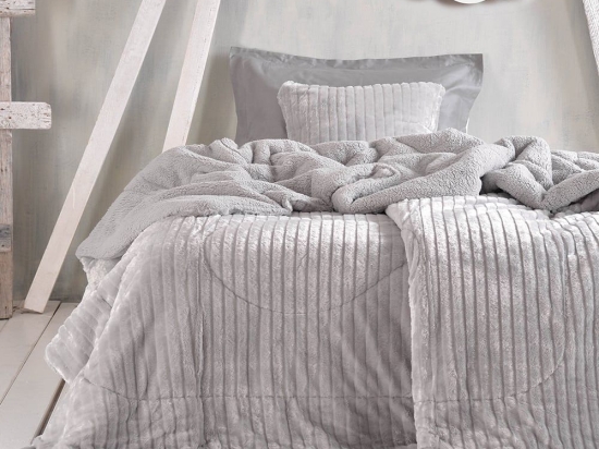 Μαξιλαροθήκη Διακοσμητική Shabby Grey Ρυθμός 50Χ50 Jacquard